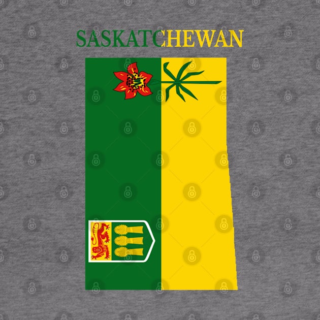 Saskatchewan Flag Map by maro_00